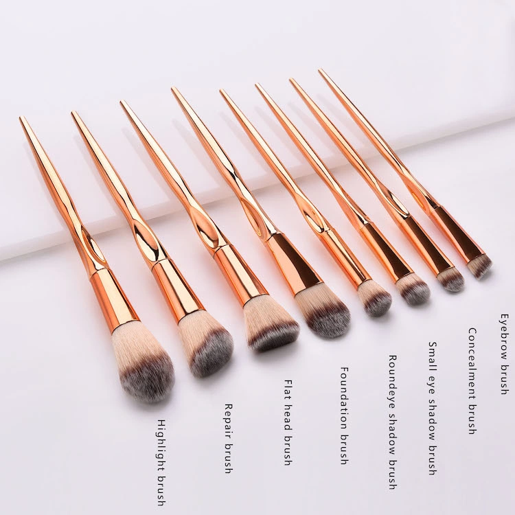 Premium Quality Synthetic Dense Bristles Face Cosmetic Makeup Brushes for Blending Liquid, Cream or Flawless Powder Cosmetics Buffing Stippling Concealer