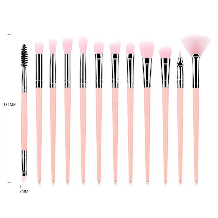 12PCS Cosmetics Tools Professional Makeup Brush Set Premium Synthetic Hair Eye Make-up Brush